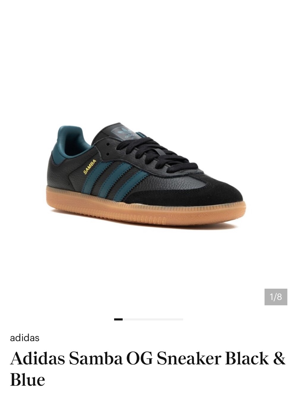 adidas Wmns Samba OG 'Black Arctic Night'